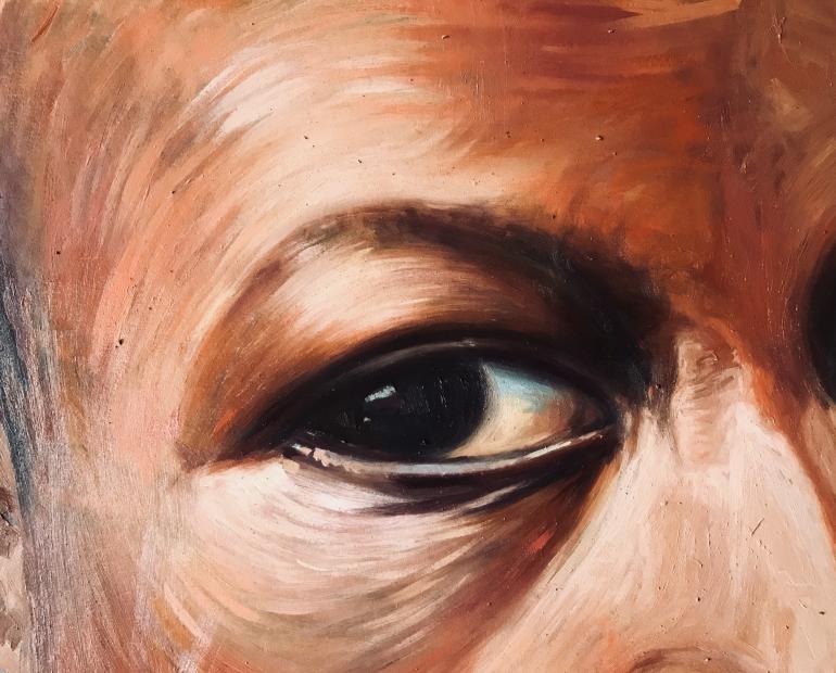 The painting of an eye