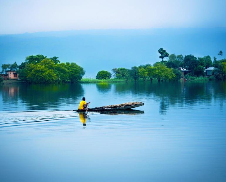 A boat at the coast of Bangladesh