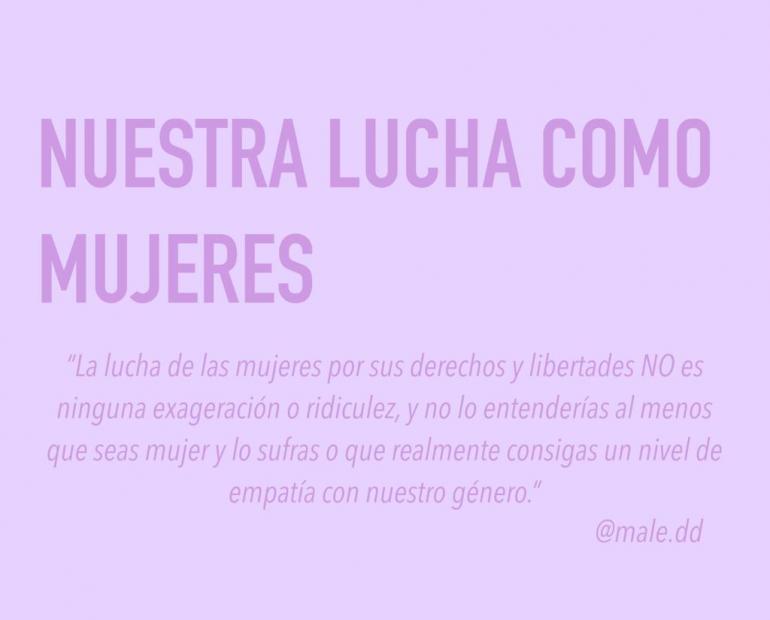 NUESTRA LUCHA COMO MUJERES 