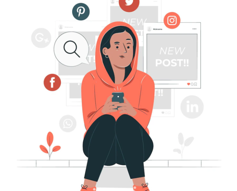 Social Media Illustration 