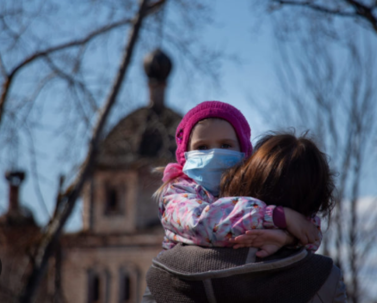 Child and mother together